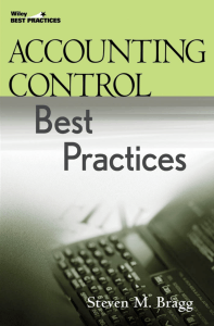 Accounting Control Best Practices: Internal Controls Guide