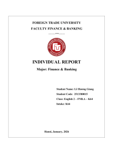 Individual Report: Design Thinking & Innovation Journey
