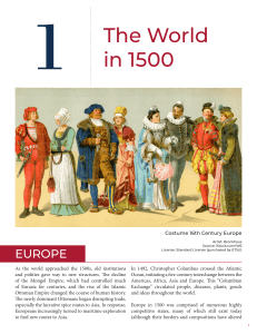 The World in 1500: History Textbook
