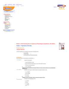 Chapter 1 Anatomy & Physiology Quiz