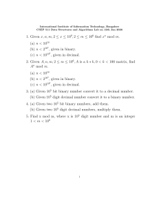 CSEP 511 Data Structures and Algorithms Lab Problems