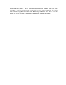 Thermodynamics Problems: Refrigerants, Compressors, Turbines