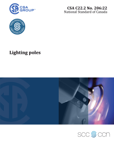 CSA C22.2 No. 206:22 Lighting Poles Standard