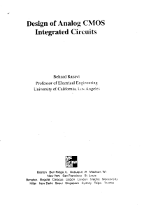 Errata for Design of Analog CMOS Integrated Circuits