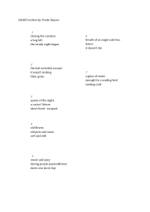 Haiku Collection by Yvette Rejuso