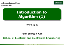 Advanced Algorithms Lecture 01: Introduction to Algorithm