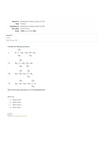 Organic Chemistry Quiz: Nomenclature & Isomers