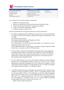 Examen Parcial Ingenier&iacute;a Mec&aacute;nica El&eacute;ctrica - Centrales de Generaci&oacute;n