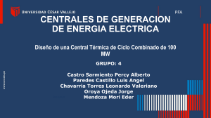 Dise&ntilde;o de Central T&eacute;rmica de Ciclo Combinado 100 MW