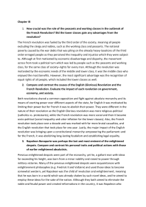 French Revolution & Napoleonic Era Study Guide