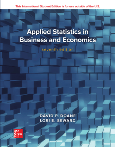 Applied Statistics in Business and Economics Textbook