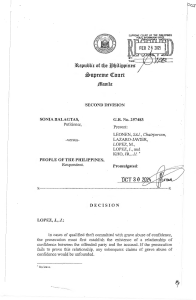 Supreme Court Decision on Qualified Theft