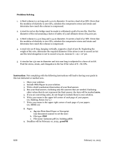 Engineering Mechanics Problem Solving