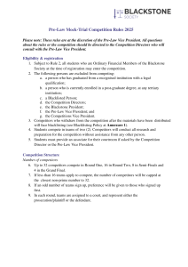 Pre-Law Mock-Trial Competition Rules 2025