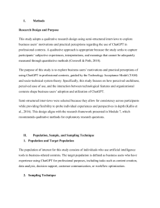 Qualitative Study on ChatGPT Use in Business