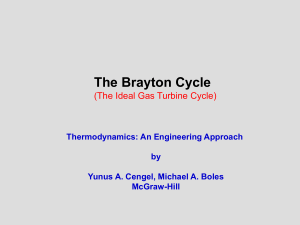 The Brayton Cycle: Ideal Gas Turbine Cycle Explained