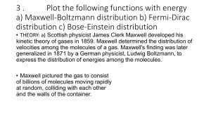 Plotting Maxwell-Boltzmann, Fermi-Dirac, Bose-Einstein Distributions
