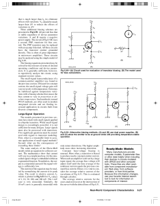 Transistor Biasing and Large-Signal Operation