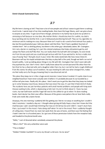 Demir Uluocak Summative Essay: Holden Caulfield's Narrative