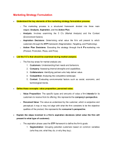 Marketing Strategy Formulation: Key Elements & Frameworks