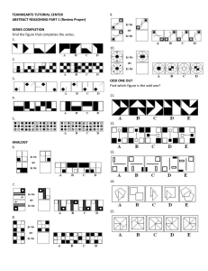 Abstract Reasoning Workbook: Series Completion & Analogies