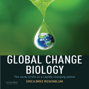 Global Change Biology: Life on a Changing Planet Textbook