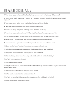 The Great Gatsby Chapter 7 Study Questions