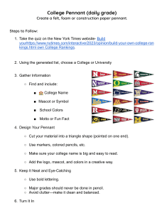 College Pennant Project: Create Your Own University Pennant