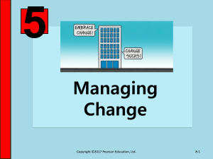 Managing Change: Organizational Change & Employee Stress
