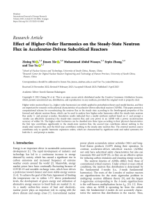 Higher-Order Harmonics Effect on Neutron Flux in ADSRs