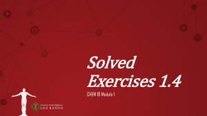 Solved Exercises 1.4: Electronic Configurations (CHEM 18 Module 1)