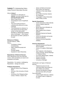 Lesson 1: Understanding History with Primary & Secondary Sources