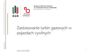 Zastosowanie turbin gazowych w pojazdach cywilnych