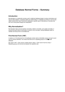 Database Normal Forms Summary: 1NF to 5NF Explained