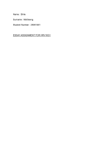 Essay on Community Human Rights and African Charter