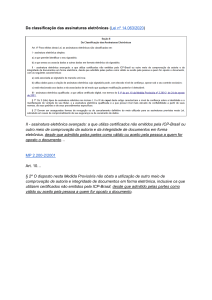 Classifica&ccedil;&atilde;o de Assinaturas Eletr&ocirc;nicas: Lei 14.063/2020