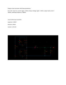 Buck Converter Design: 3.3V to 1V, 500kHz