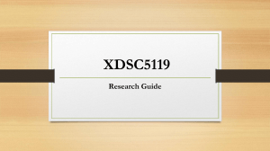 XDSC5119 Research Guide: Consumer Research Methods