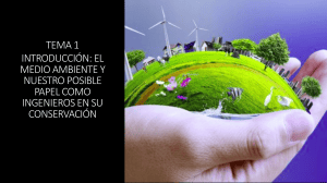 Tema 1: Medio Ambiente y Rol de Ingenieros en Conservaci&oacute;n