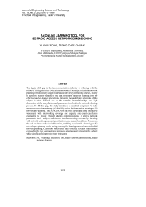 Online Learning Tool for 5G Radio Access Network Dimensioning