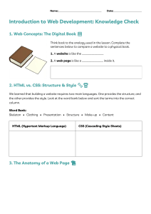 Introduction to Web Development Knowledge Check