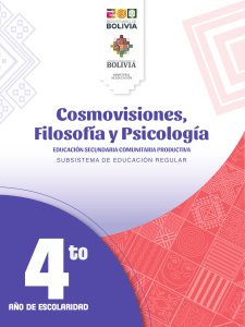 Cosmovisiones, Filosof&iacute;a y Psicolog&iacute;a - 4to A&ntilde;o Secundaria