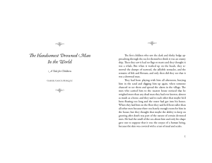The Handsomest Drowned Man: A Tale by Garc&iacute;a M&aacute;rquez