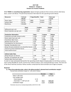 ACCT 540 Module 4 Chapter 5 Practice Problem Answers