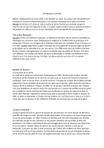 Introduction &agrave; Hamlet : Analyse litt&eacute;raire