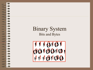 Binary Numbers Worksheet