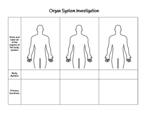 Organ System Investigation Worksheet