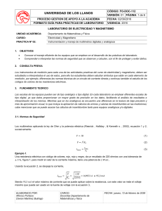 Gu&iacute;a de Laboratorio Universitaria: Mult&iacute;metros Digitales y Anal&oacute;gicos