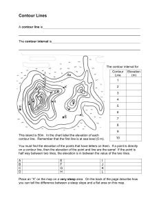 Contour Lines Worksheet: Elevation & Map Reading