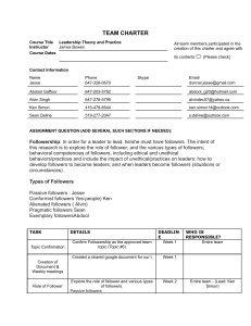 Team Charter: Leadership Theory and Practice Course Assignment